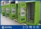 Green Color Outdoor Electrical Cabinets And Enclosures 42U Sunproof Rainproof