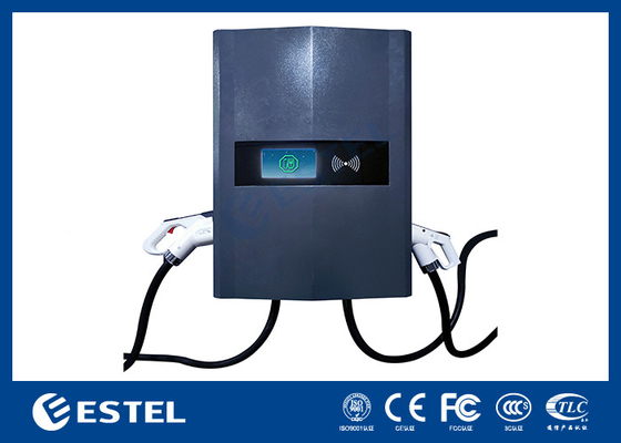 ডুয়াল বন্দুক ডিসি ফাস্ট ইভি চার্জার 40kw 3Ph ওয়াল বক্স আইপি 54 ঘরের সাথে গাড়ী চার্জার