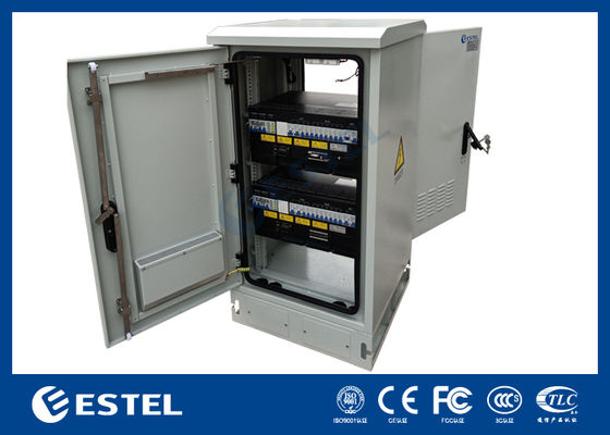 আউটডোর টেলিকম ক্যাবিনেট সঙ্গে 18kW 300A টেলিকম পাওয়ার সিস্টেম, ডিসি পাওয়ার সাপ্লাই সংশোধনকারী টেলিকম সরঞ্জাম ক্যাবিনেট