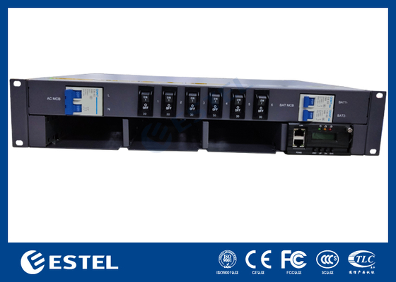 -48VDC টেলিকম পাওয়ার সিস্টেম 9kW পাওয়ার ক্যাপাসিটি এবং রিমোট কন্ট্রোল এবং মনিটরিং ফাংশন সহ