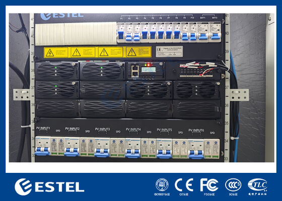 96% উচ্চ দক্ষতা 12U হাইব্রিড পাওয়ার রেকটিফায়ার সিস্টেম RS485 যোগাযোগ