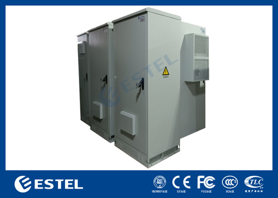 ET9070220-42U IP55 এসি এয়ার কন্ডিশনার সহ আউটডোর টেলিকম ক্যাবিনেট গ্যালভানাইজড স্টিল স্ট্রাকচার