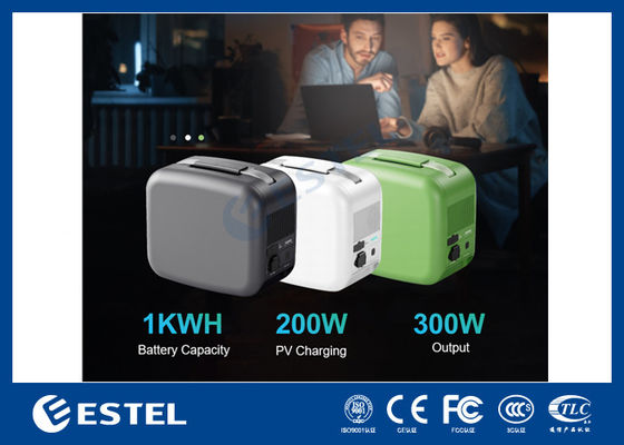 ESTEL ইক্যান্ডেল 1KWH পোর্টেবল পাওয়ার স্টেশন LiFePO4 ব্যাটারি সৌর চার্জিং 300W আউটপুট ইউপিএস ব্যাকআপ