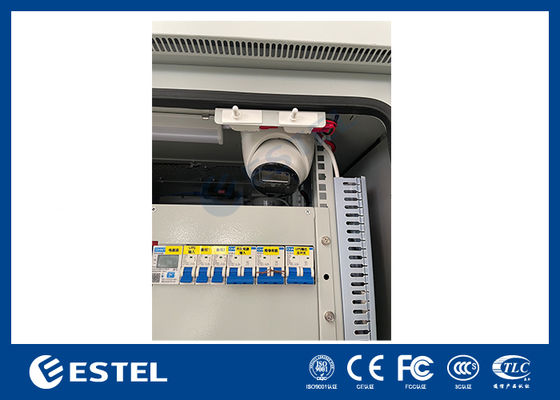 টেলিকম পাওয়ার সিস্টেমের জন্য এটিএস ব্যাটারি এবং ক্যামেরা সহ গ্যালভানাইজড শীট আউটডোর টেলিকম ক্যাবিনেট