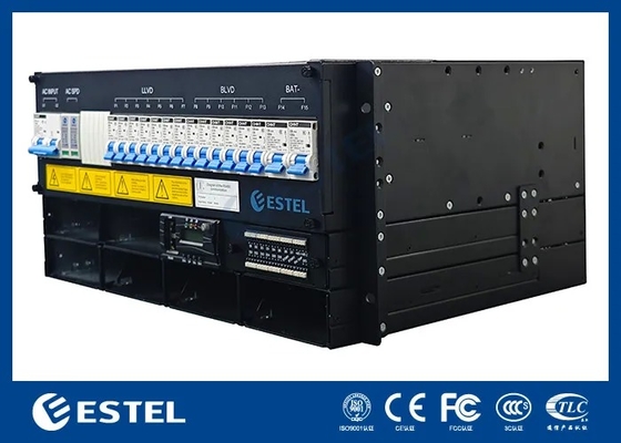 টেলিকম সরঞ্জামগুলির জন্য 9kW 150A টেলিকম পাওয়ার সিস্টেমের সাথে গ্যালভানাইজড শীট আউটডোর টেলিকম ক্যাবিনেট ডিসি পাওয়ার সাপ্লাই সংশোধনকারী
