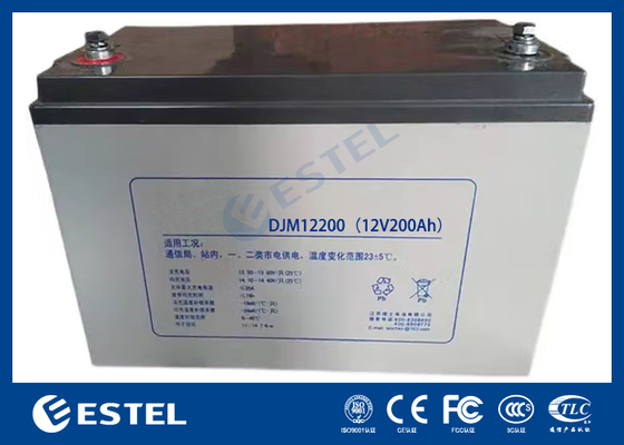 ESTEL DJM12200 12V 200Ah উচ্চ ক্ষমতার লিড এসিড ব্যাটারি টেলিকম এবং শক্তি সঞ্চয় সিস্টেমের জন্য শিল্প গ্রেড পাওয়ার সমাধান