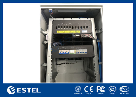 টেলিকম পাওয়ার ক্যাবিনেট এবং 32 ইউ বহিরঙ্গন ব্যাটারি ক্যাবিনেট পাওয়ার ডিস্ট্রিবিউশন প্যানেল এবং ব্যাটারি অ্যান্টি-চুরি সুরক্ষা সহ