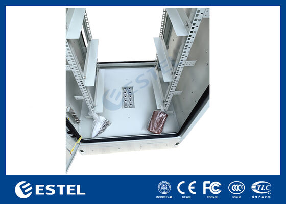 বহিরঙ্গন ১৯-ইঞ্চি র‍্যাক ক্যাবিনেট ৩২ইউ আইপি৬৫ রেটিং কুলিং ফ্যান, এলইডি আলো এবং নিরাপত্তা সহ টেলিযোগাযোগ ও শিল্প অ্যাপ্লিকেশনগুলির জন্য