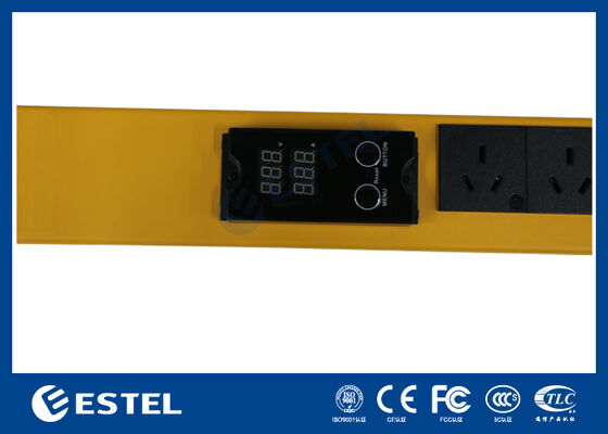 স্মার্ট পাওয়ার ডিস্ট্রিবিউশন ইউনিট র্যাক মাউন্ট সুনির্দিষ্ট পর্যবেক্ষণের জন্য বিল্ট ইন ভোল্টেজ এবং বর্তমান মিটার সহ পাওয়ার ম্যানেজমেন্ট সরবরাহ করে