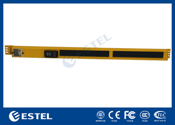 স্মার্ট পাওয়ার ডিস্ট্রিবিউশন ইউনিট র্যাক মাউন্ট সুনির্দিষ্ট পর্যবেক্ষণের জন্য বিল্ট ইন ভোল্টেজ এবং বর্তমান মিটার সহ পাওয়ার ম্যানেজমেন্ট সরবরাহ করে