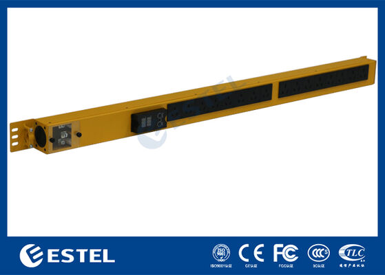 স্মার্ট পাওয়ার ডিস্ট্রিবিউশন ইউনিট র্যাক মাউন্ট সুনির্দিষ্ট পর্যবেক্ষণের জন্য বিল্ট ইন ভোল্টেজ এবং বর্তমান মিটার সহ পাওয়ার ম্যানেজমেন্ট সরবরাহ করে