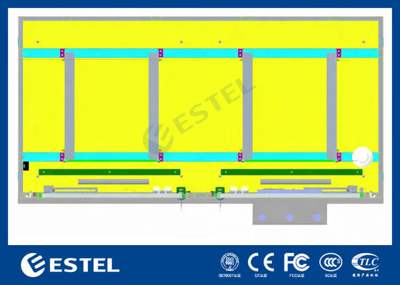 IP65 42U দ্বৈত-কম্পার্টমেন্ট আউটডোর বৈদ্যুতিক ক্যাবিনেট – RAL7035, উন্নত স্থায়িত্ব এবং সুরক্ষার জন্য 1.5 মিমি গ্যালভানাইজড স্টিল ও SUS316 স্টেইনলেস স্টিলের কাঠামো