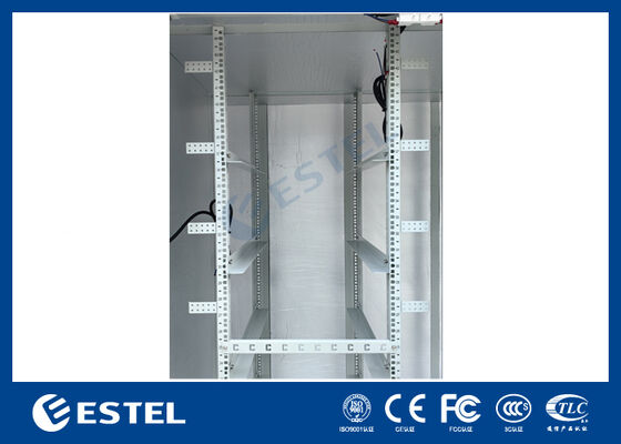IP65 42U দ্বৈত-কম্পার্টমেন্ট আউটডোর বৈদ্যুতিক ক্যাবিনেট – RAL7035, উন্নত স্থায়িত্ব এবং সুরক্ষার জন্য 1.5 মিমি গ্যালভানাইজড স্টিল ও SUS316 স্টেইনলেস স্টিলের কাঠামো