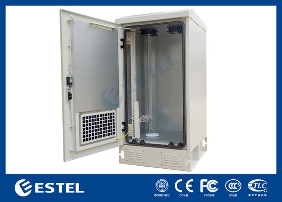 নেটওয়ার্ক সরঞ্জাম জন্য ঐচ্ছিক 500w এয়ার কন্ডিশনার সঙ্গে কম্প্যাক্ট 20U IP55 বহিরঙ্গন মন্ত্রিসভা
