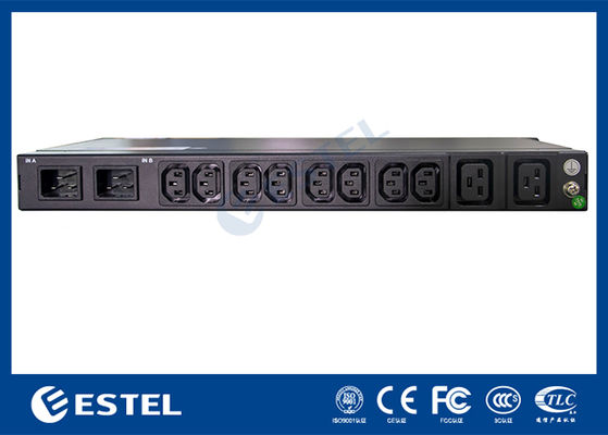 200-240VAC 2x16A ডুয়াল-ইনপুট সুইচড র‍্যাক পিডিইউ (KN-1 সুরক্ষা মনিটরিং সহ)